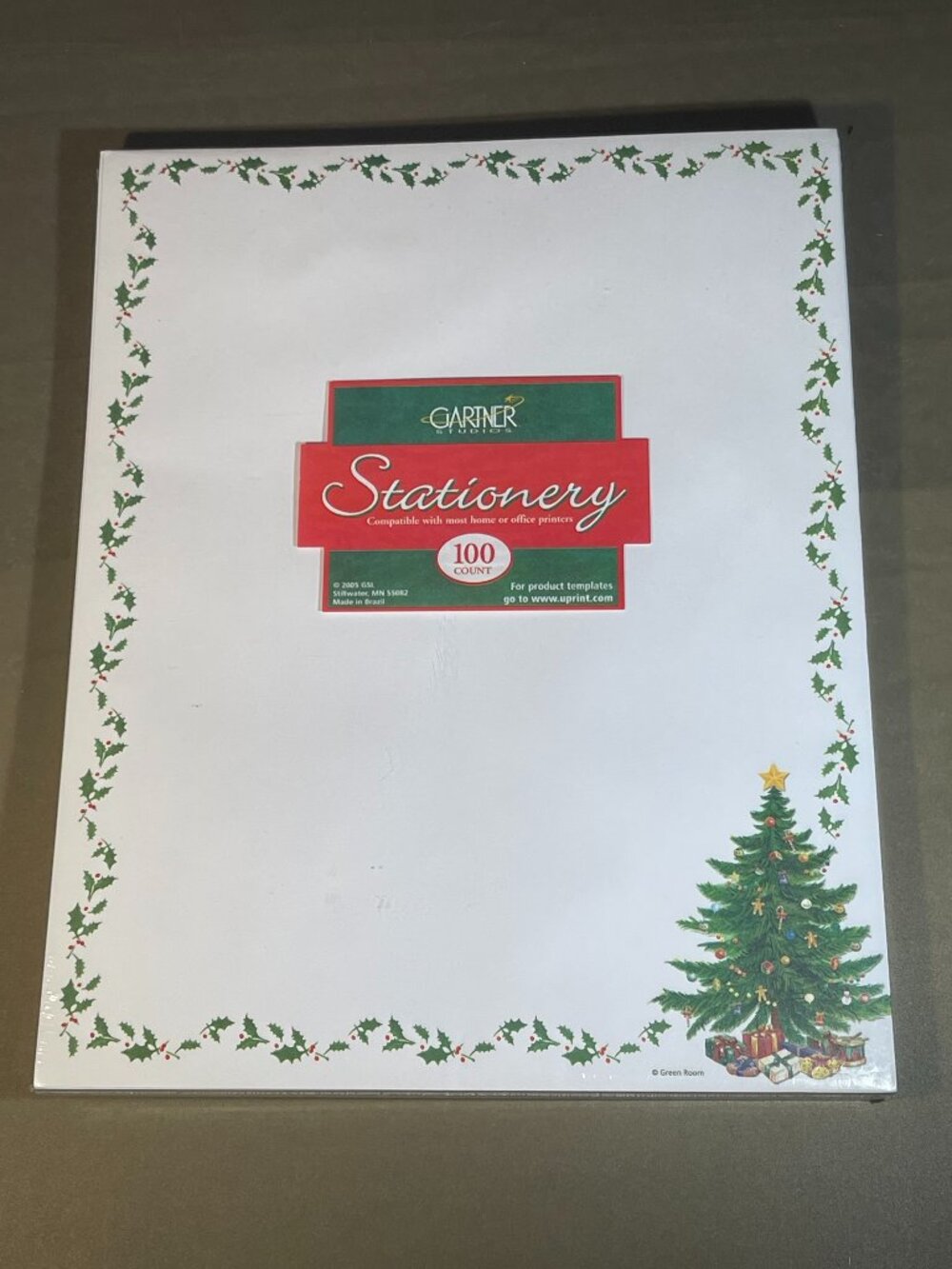 Gartner Studios New Pack of 100 Christmas Stationary (Printer Compatible) #802